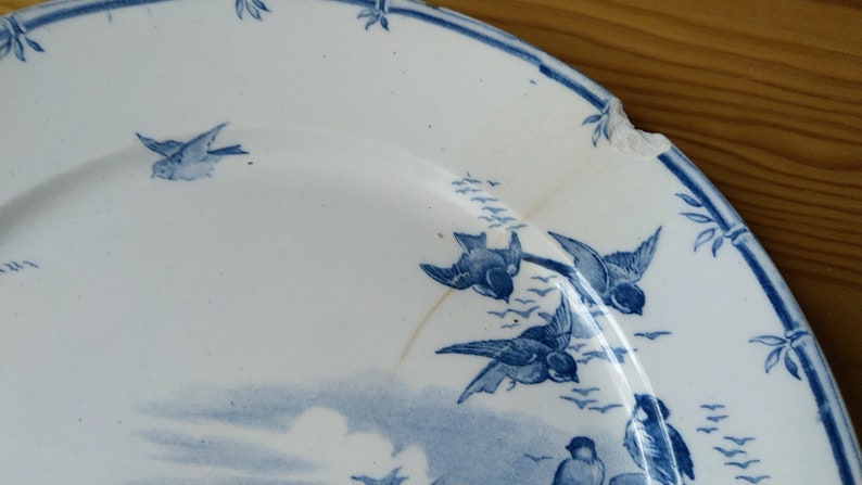 Antique porcelain plate image 6