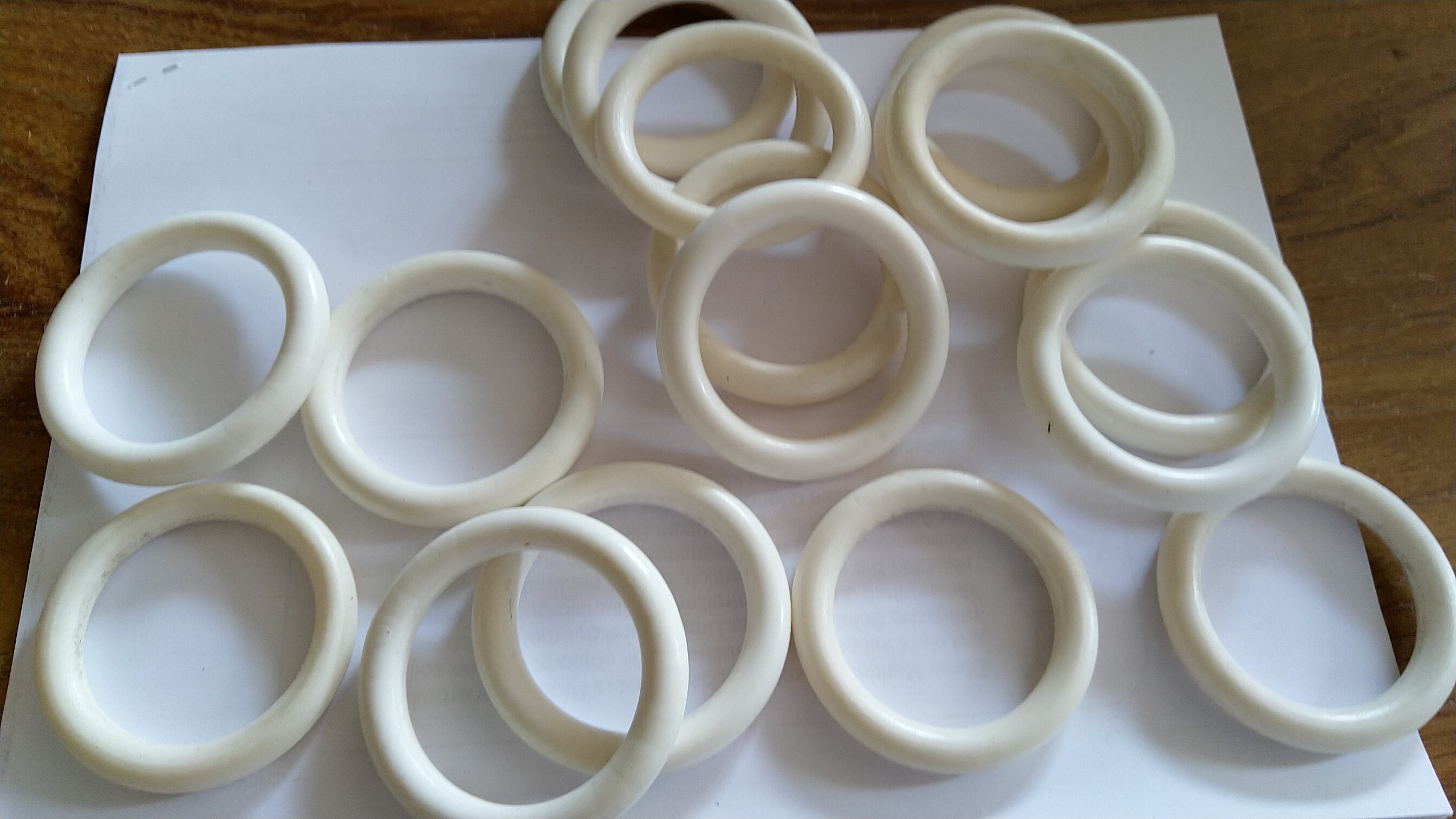 Anneaux de Rideaux Blancs