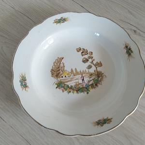 Antique porcelain plate Vieux Marseille