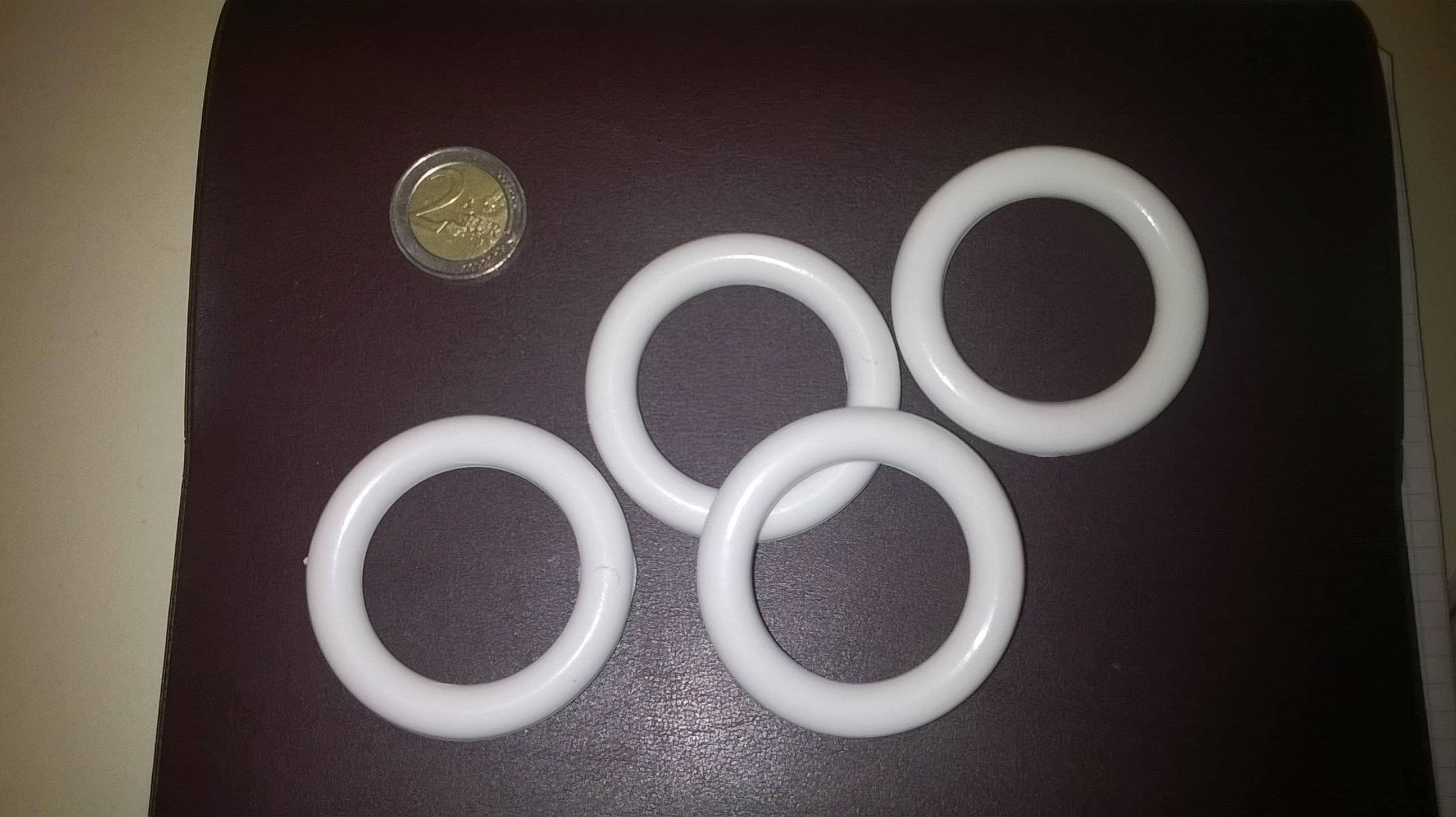 Anneaux de Rideaux Blancs