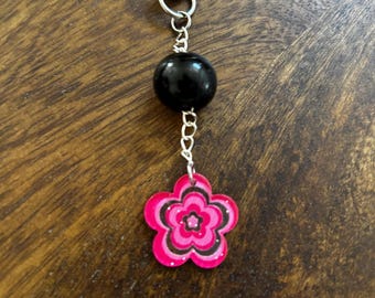 Handmade Bag Charms | glass, silver, lobster clasp