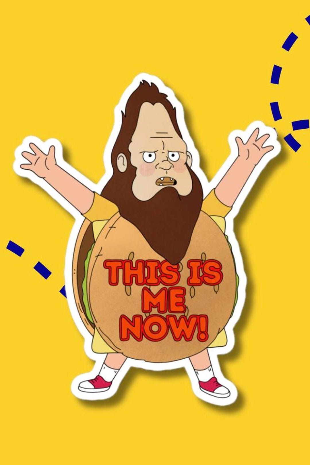 Beefsquatch Sticker | Gene Belcher | This is Me Now! | Bobs Burgers Fan ...