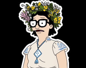 Dani and Tina Crossover Sticker | Bobs Burgers Fan Art