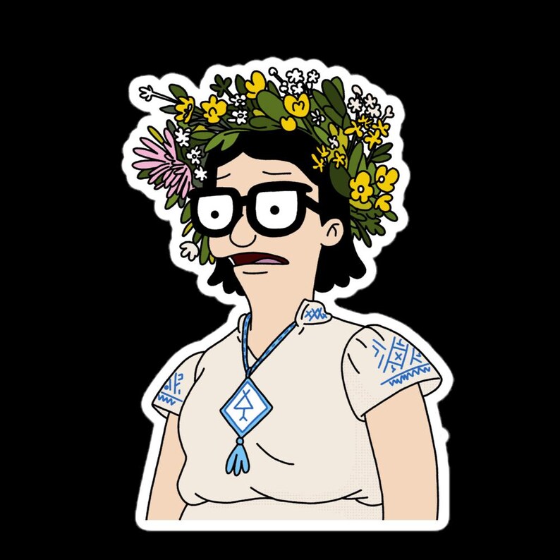 Dani and Tina Crossover Sticker | Bobs Burgers Fan Art - Etsy