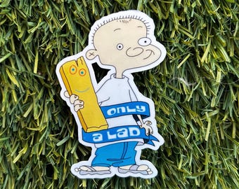 Nostalgic Johnny Boy Sticker: Glossy Laminated Fan Art