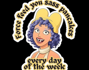 Ashnikko Fan Art | Sass Pancakes | Sticker, Magnet or Tattoo | Choose Your Size and Finish