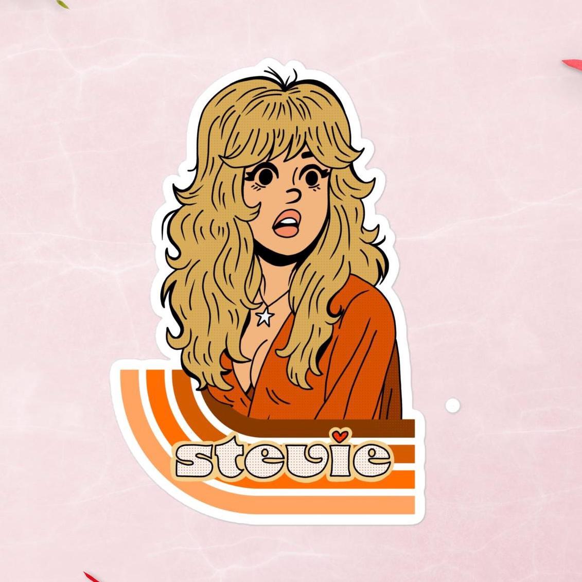 Stevie Nicks Fan Art | Sticker, Magnet or Tattoo | Choose Your Size and Finish