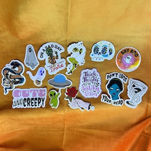 Oops Sticker Pack of 50 | Imperfect Handmade Sticker Bundle