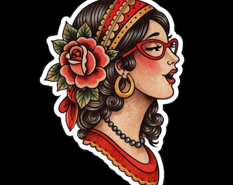 Traditional Linda Belcher Sticker | Bobs Burgers Fan Art