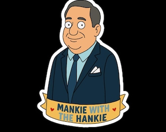 Josh Mankiewicz Dateline Fan Art: Mankey with the Hankie Sticker or Magnet