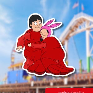 Louise and Gene Belcher Sticker | Shrimp Kids | Bobs Burgers Fan Art