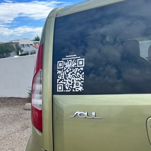 Sticker met QR-code voor aangepaste website - Gepersonaliseerde marketingtool