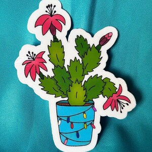 Adesivo Cactus di Natale