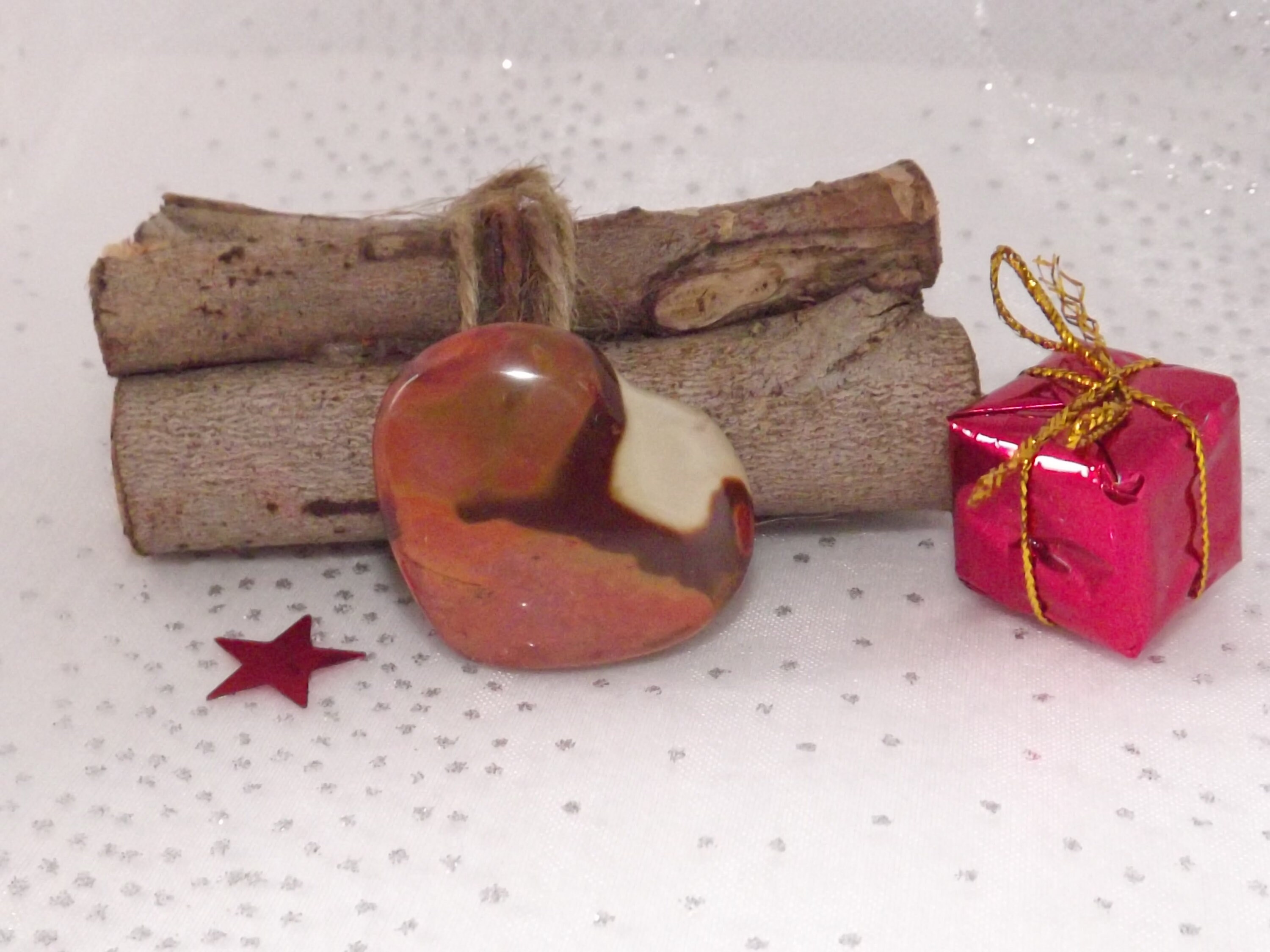 Joli Coeur en Jaspe Polychrome