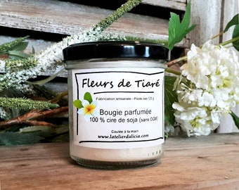 Bougie végétale parfumée Fleur de Tiaré