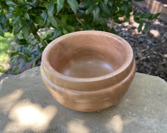 Bradford Pear Wood Bowl With Pronounced Ring *Free Shipping*