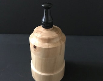 Bradford Pear with Ebony Finial Turned Box