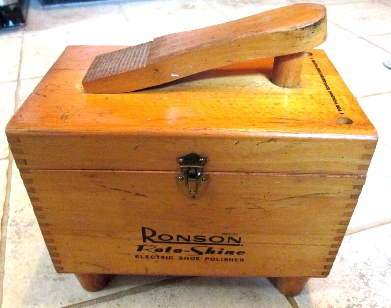 ronson shoe shine box