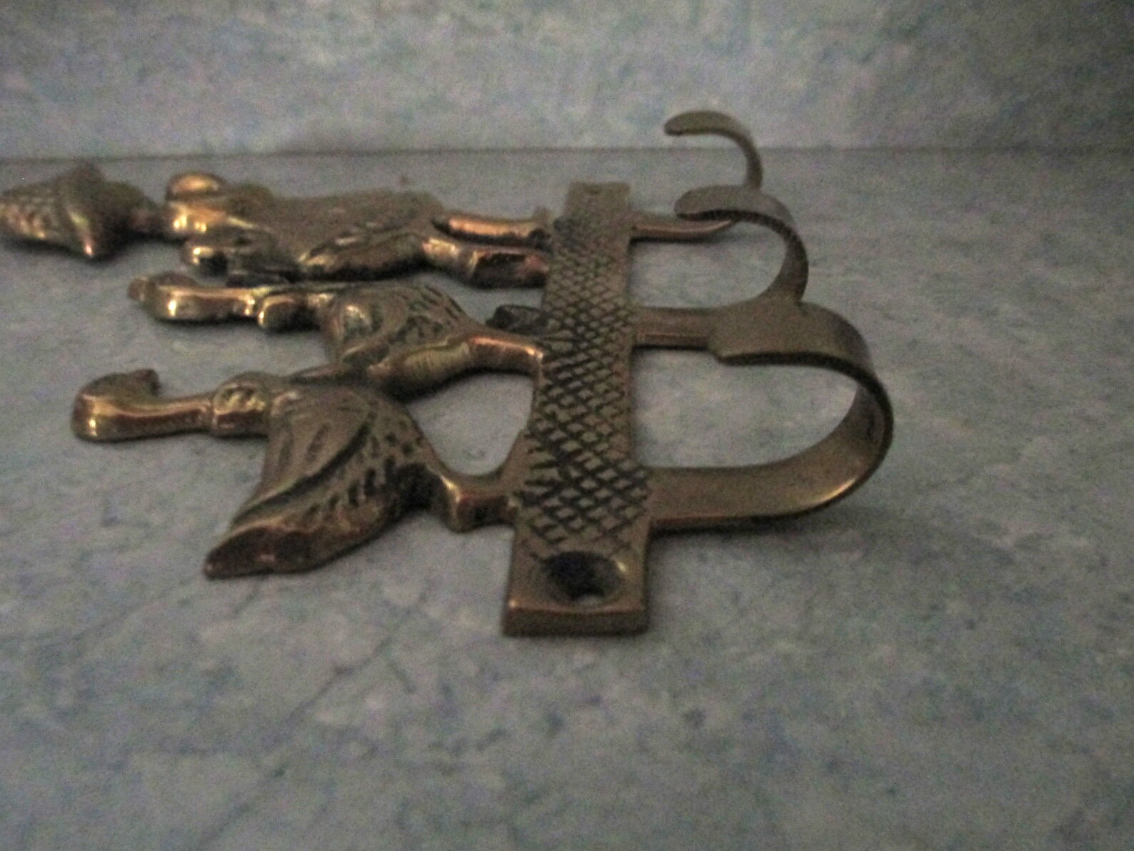 Vintage Key Hooksolid Brass Coat Hook Towel Hook Nursery Etsy
