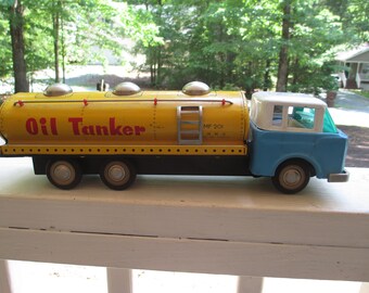 Details about   Old tin toy friction control Oil Truck Tanker MSB made in Germany 