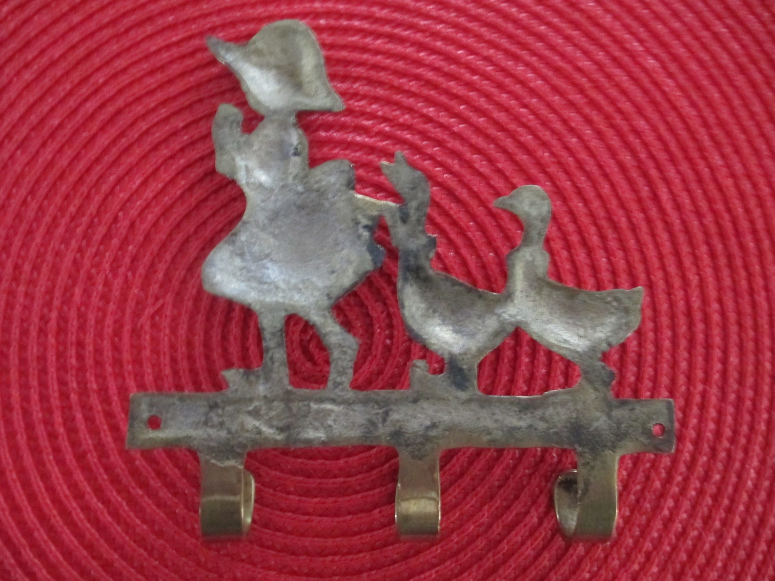 Vintage Key Hooksolid Brass Coat Hook Towel Hook Nursery Etsy