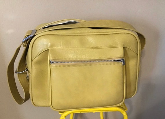Vintage American Tourister Yellow luggage, Brand New … - Gem