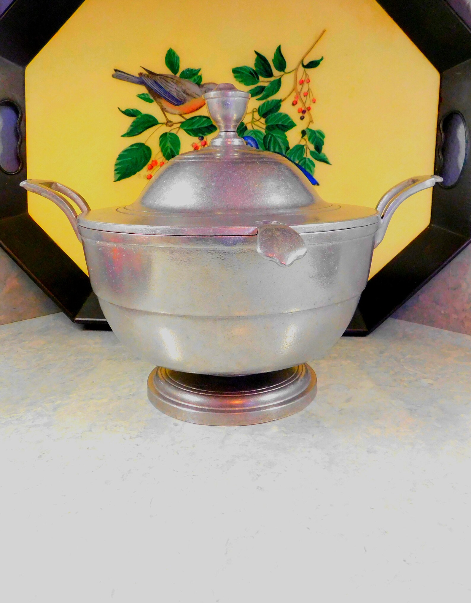 Vintage Wilton Armetale Soup Tureen With Lid an Ladlemid Etsy