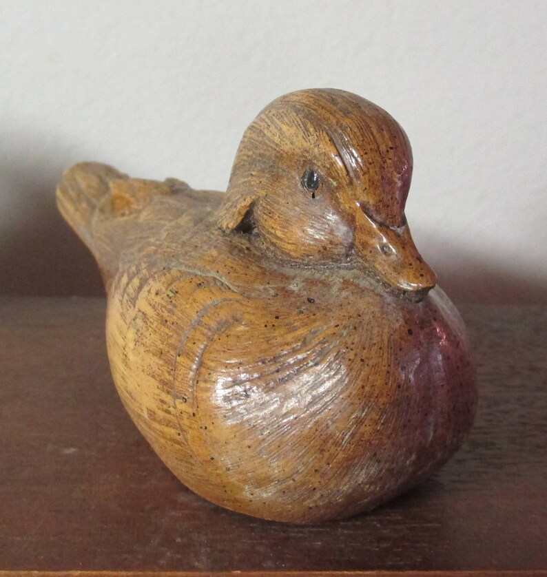 resin duck statue