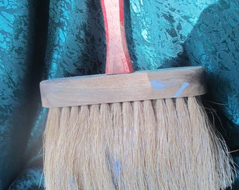 Vintage Jumbo Paint Brush Size #4520 Cold Water Paint-White Wash-Kalsomine-Paste and Cement Applicator-vintage Brush
