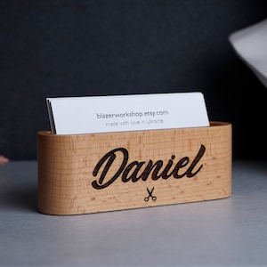 SOLID WOOD Barbershop decor Barber gift barber shop