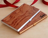 business stationery men card case personalized wooden business card holder wood holder custom corporate gift idea credit cardholder employee
