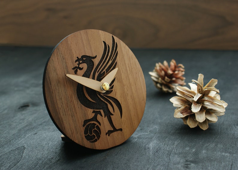 Custom engraved clock Corporate gift Company logo clock wood Etsy