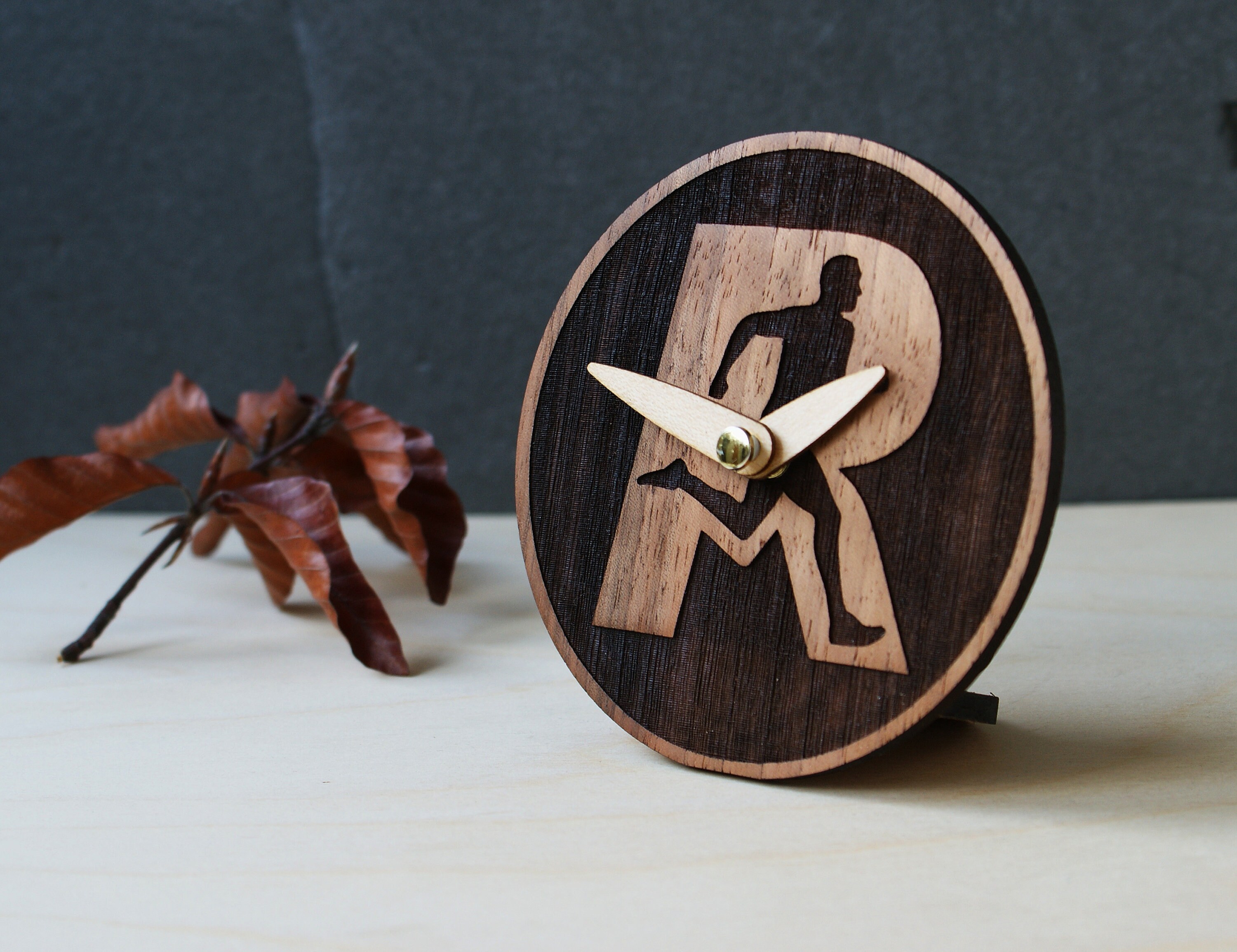 Wooden Desk Clock