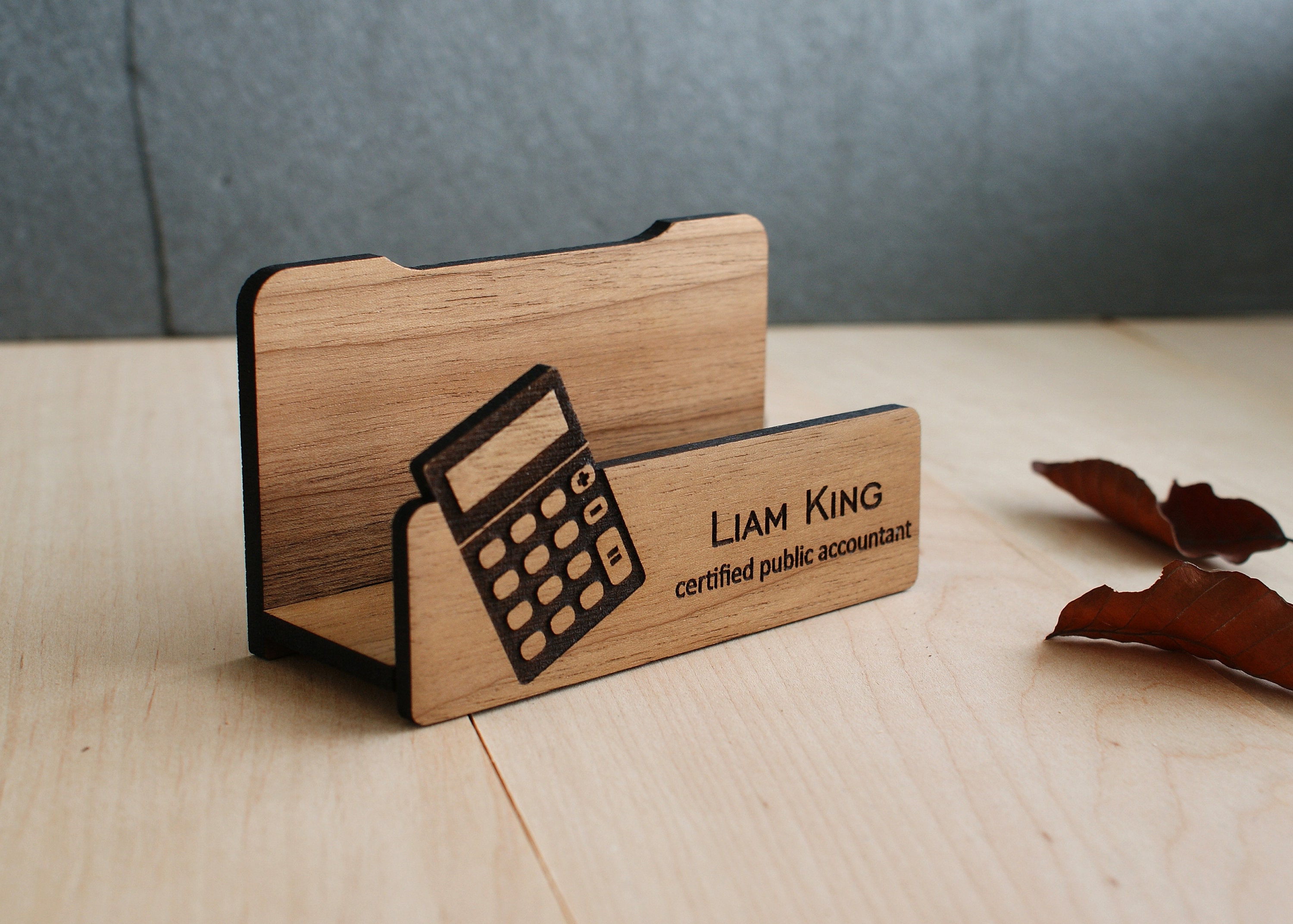 Personalized Business Card Holder
