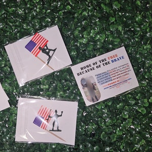 Army Farewell Prayer Card Party Favor pack of 24 or 12 English with or without picture, personalized