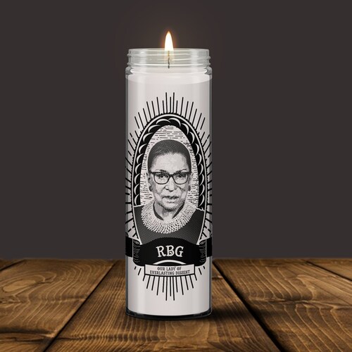 RBG Dissent Progressive Prayer Candles Notorious RBG Etsy