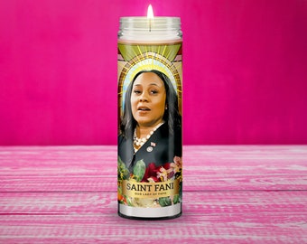 Fani Willis FAFO Prayer Candle 8" Unscented | Lock Him Up | Find Out | Trump Prison Mugshot | Georgia DA | Fuck Around Find Out | Pod Save