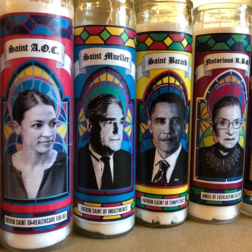 RBG Dissent Progressive Prayer Candles Notorious RBG Etsy