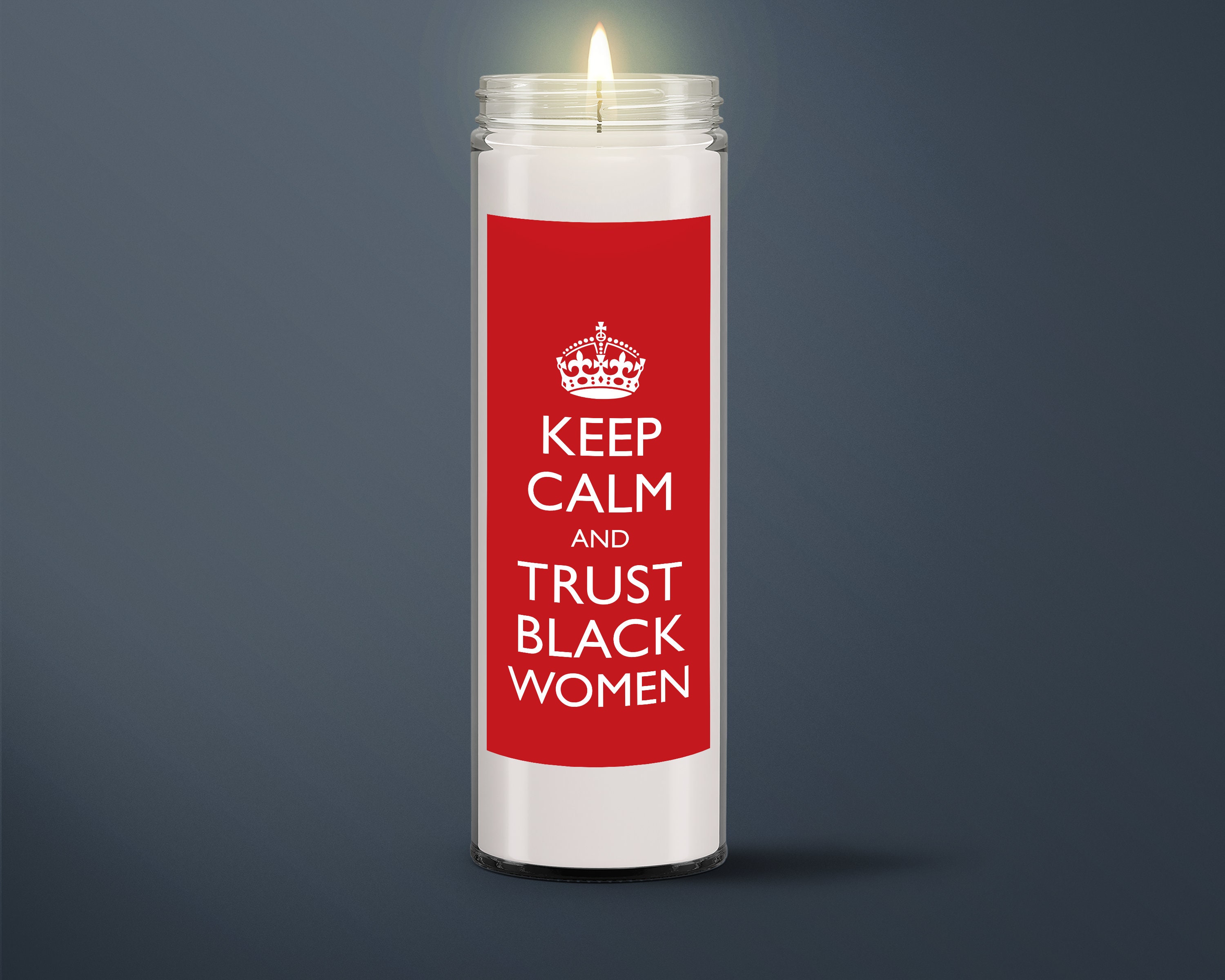 Trust Black Women Candles 8 Unscented White BLM Etsy Polska