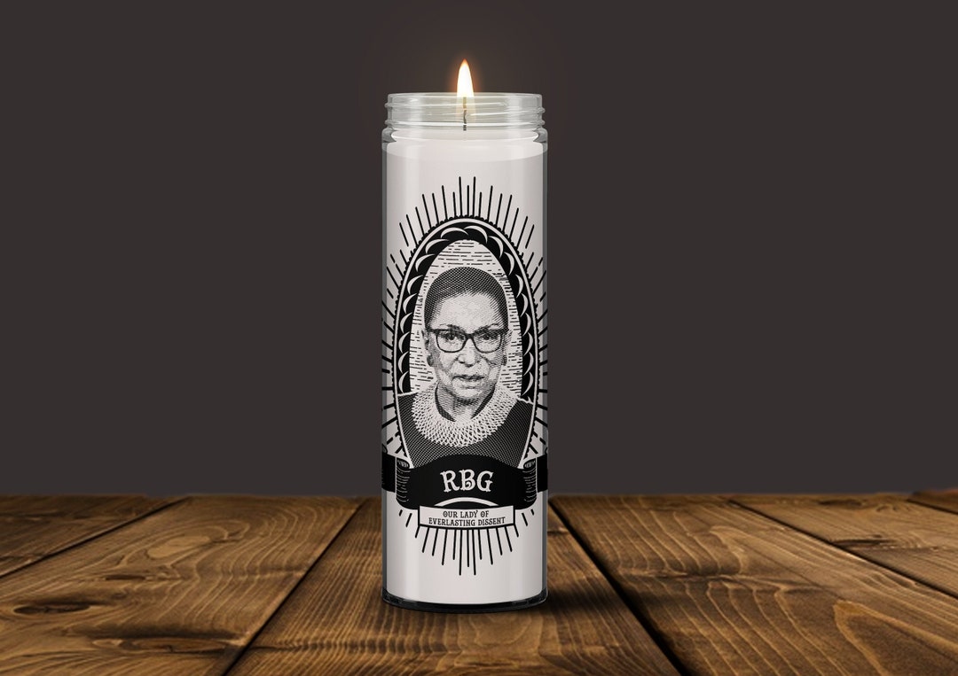 RBG Dissent Progressive Prayer Candles Notorious RBG Etsy