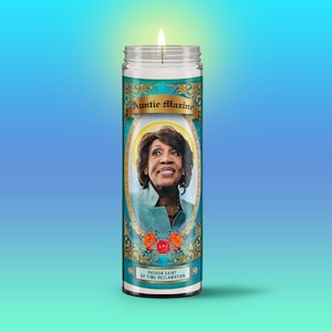 Progressive Prayer Candles Warren Mueller Abrams Obama Pelosi Notorious RBG AOC Biden Elijah Feminist Bernie Sanders Auntie Maxine