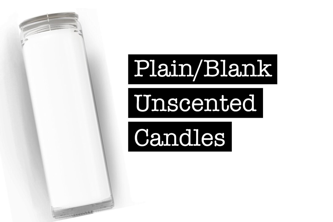 Blank Prayer Candles 8 Plain White Unscented Plain Bulk Candles