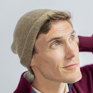 Beanie in 100% Natural Undyed Yak Yarn