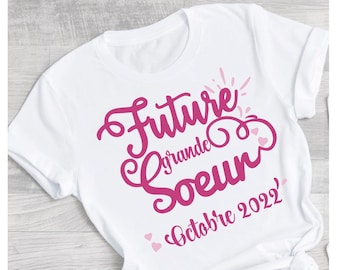 future big sister pregnancy announcement t-shirt, personalized pregnancy announcement, original pregnancy announcement