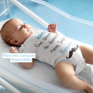 Baby bodysuit, godfather request, personalized godfather name, baptism, humor bodysuit, unisex bodysuit, girl bodysuit, boy bodysuit