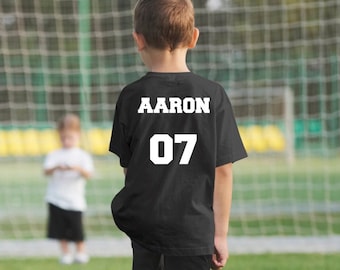 Tee shirt personnalisé enfant , tee shirt sport personnalisé, tenue personnalisée rentrée scolaire