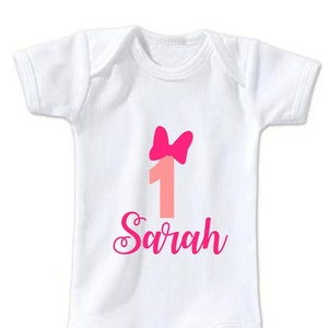 Body Bebe 1 An Anniversaire Mon 1er Anniversaire Etsy