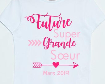 tee shirt annonce grossesse future grande soeur,future grande soeur, annonce grossesse