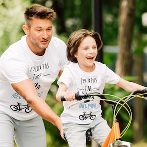 T-shirt I can&#39;t, I have a bike with it, father and son duo t-shirt, father and daughter, family t-shirt, dad gift