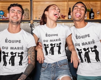 T-shirt EVJG EVJH équipe du marié